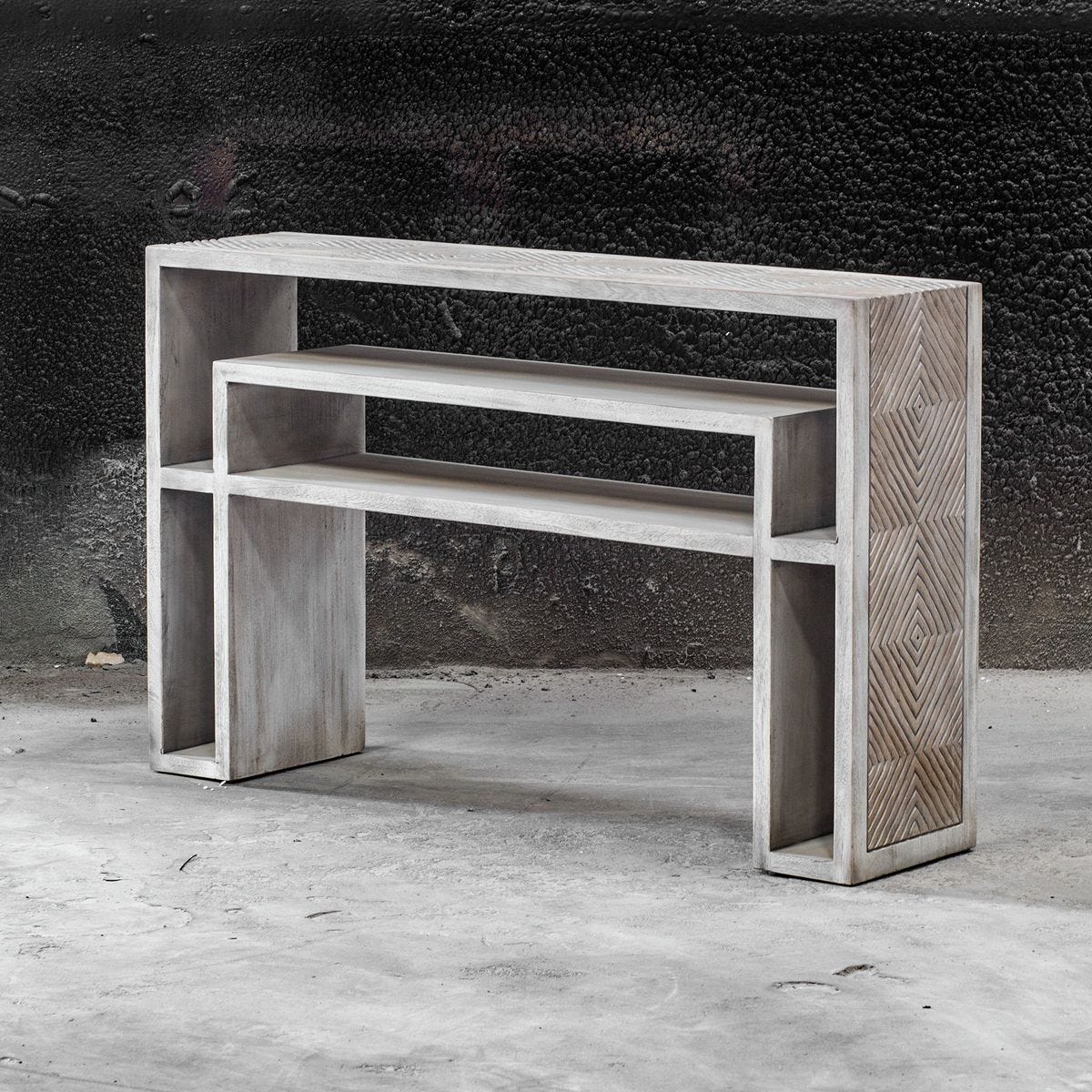 Geometric Console Table