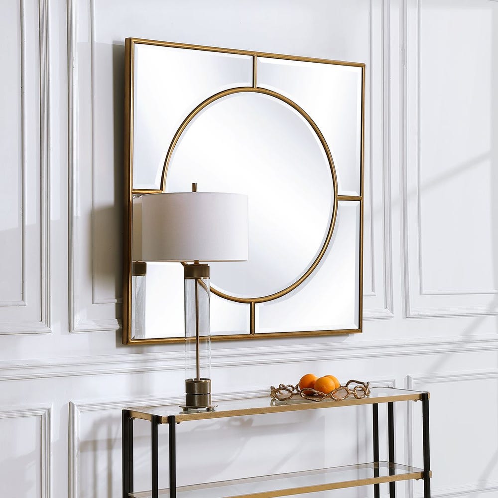 Geometric Mirror Gold.