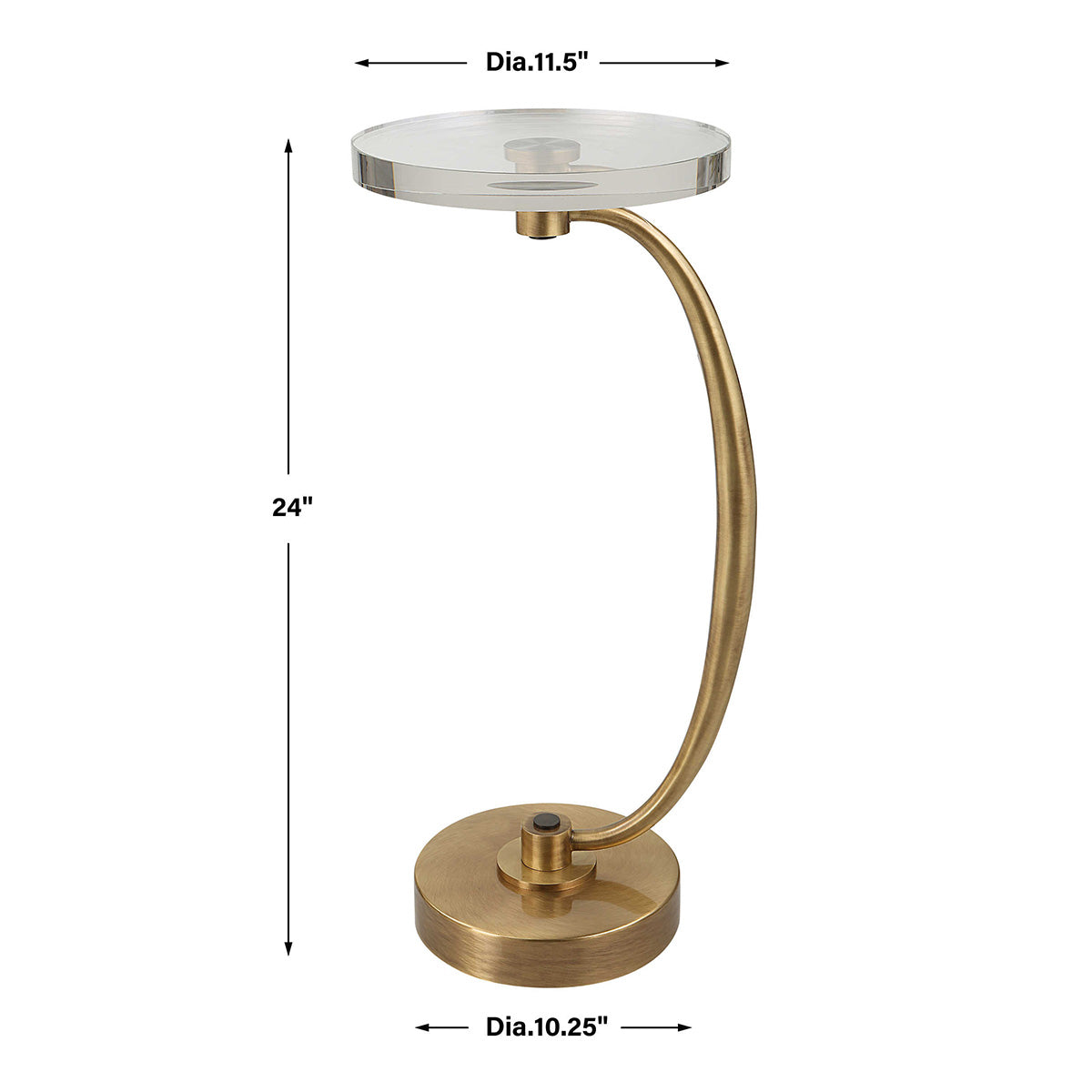 Small Gold Side Table