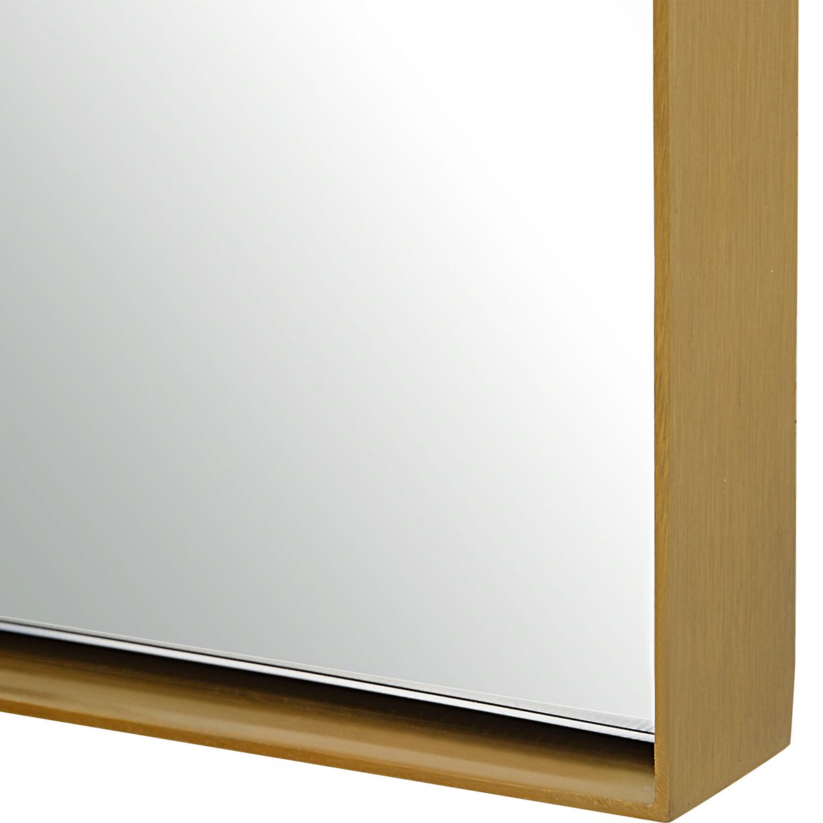 Gold Arched Floor Mirror Frame