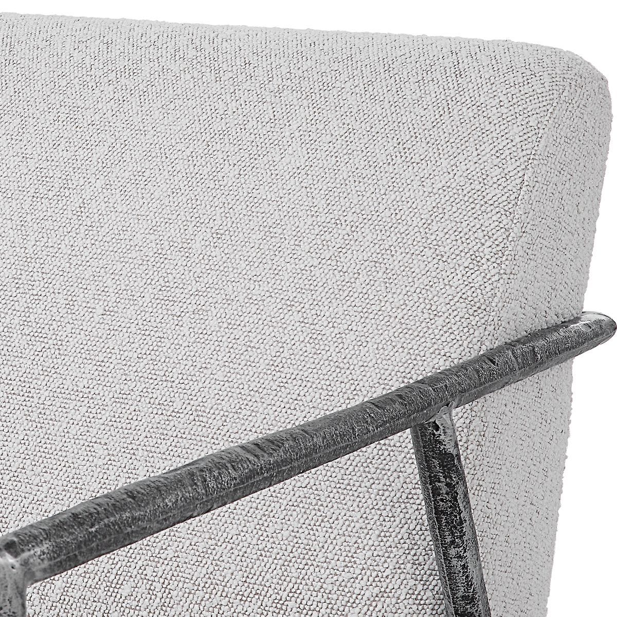 Gray Boucle Chair