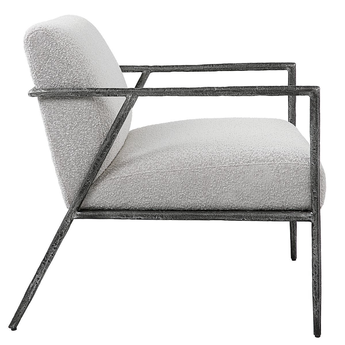 Gray Boucle Chair