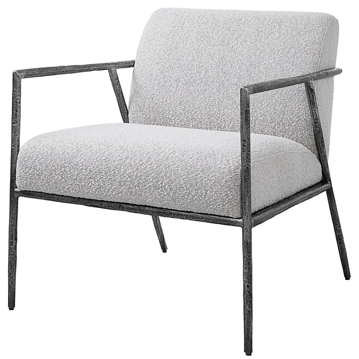 Gray Boucle Chair