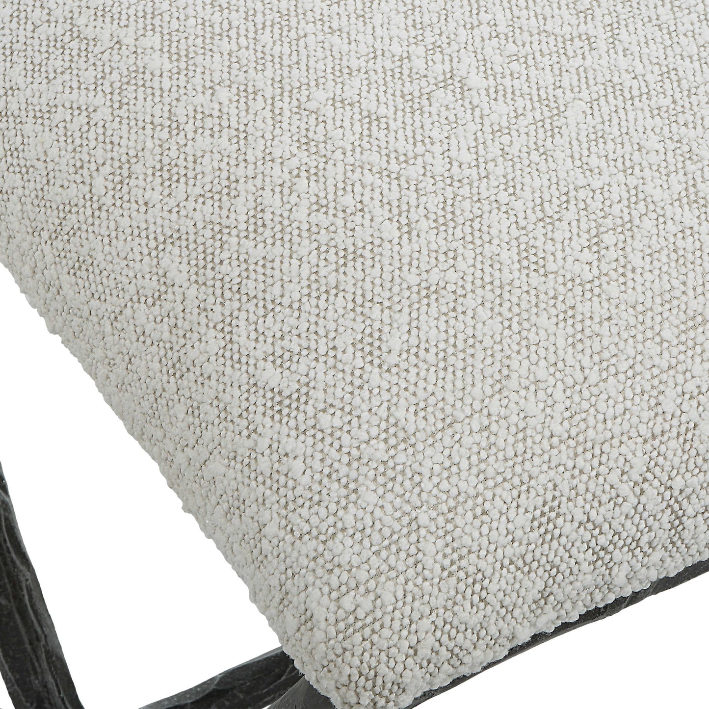 Gray cushion on a contemporary frame.