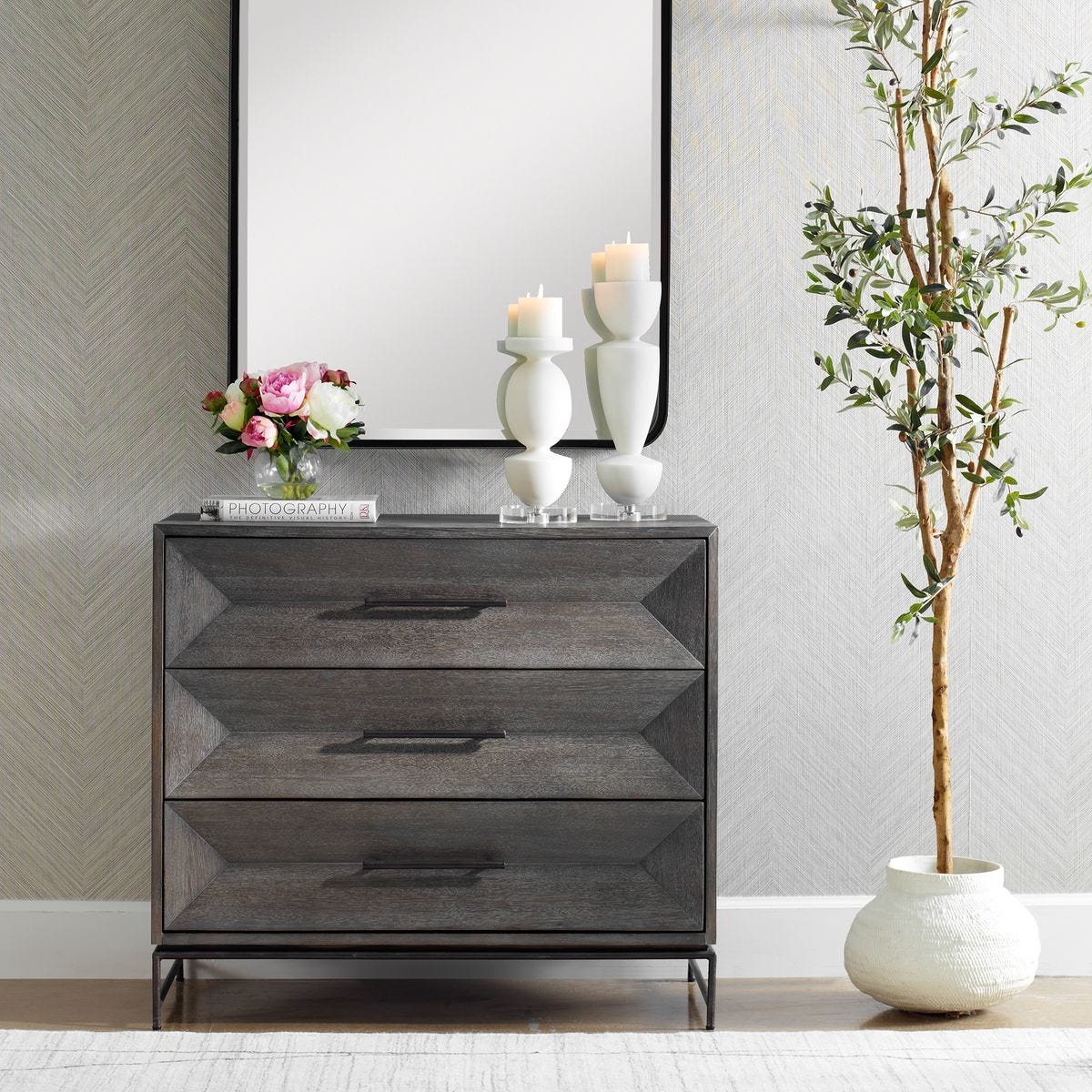 Gray Dresser.