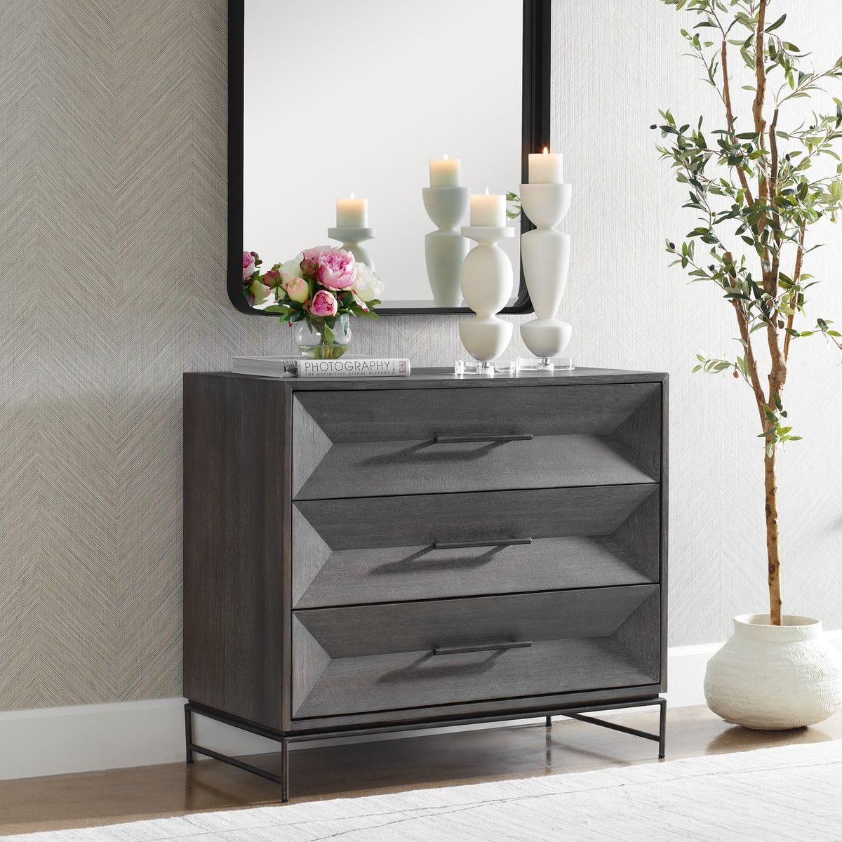 Gray Dresser.