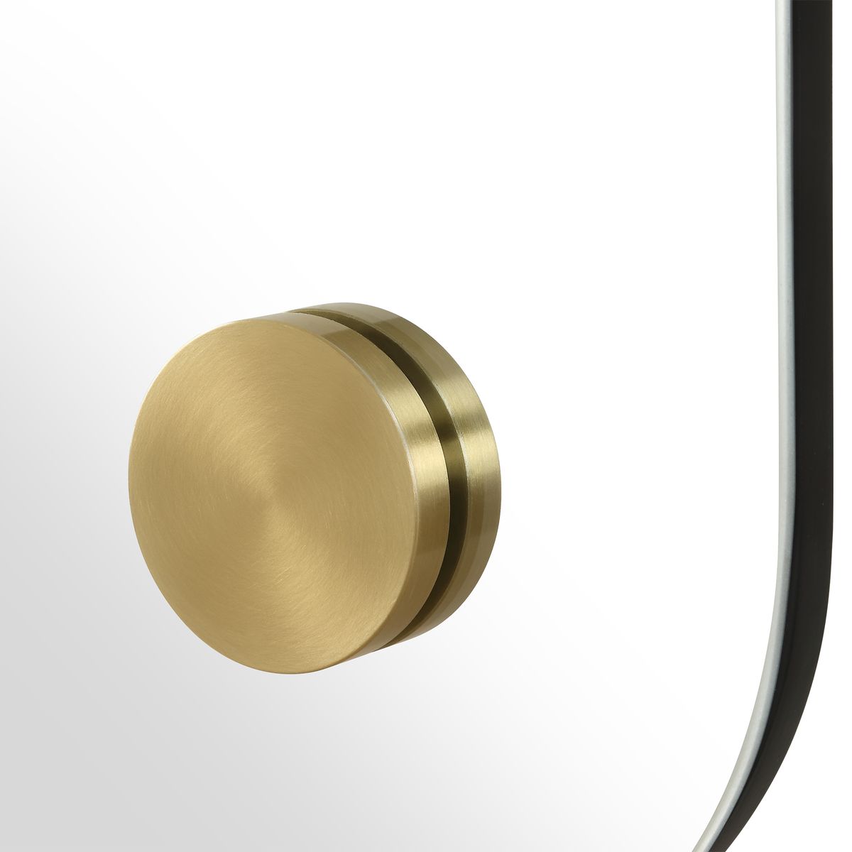 Ultra Modern Rounded Brass Mirror