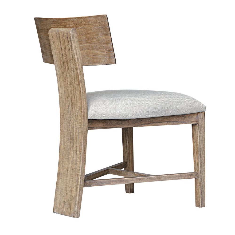 Modern Organic Solid Mindi Wood Dining Chairs