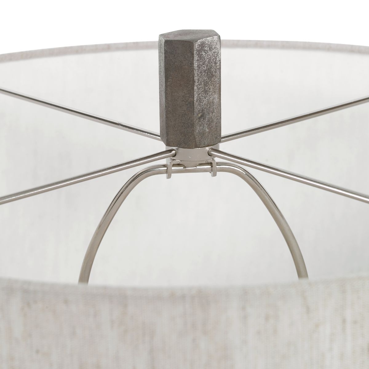 Rustic Floor Lamp - Distressed Iron