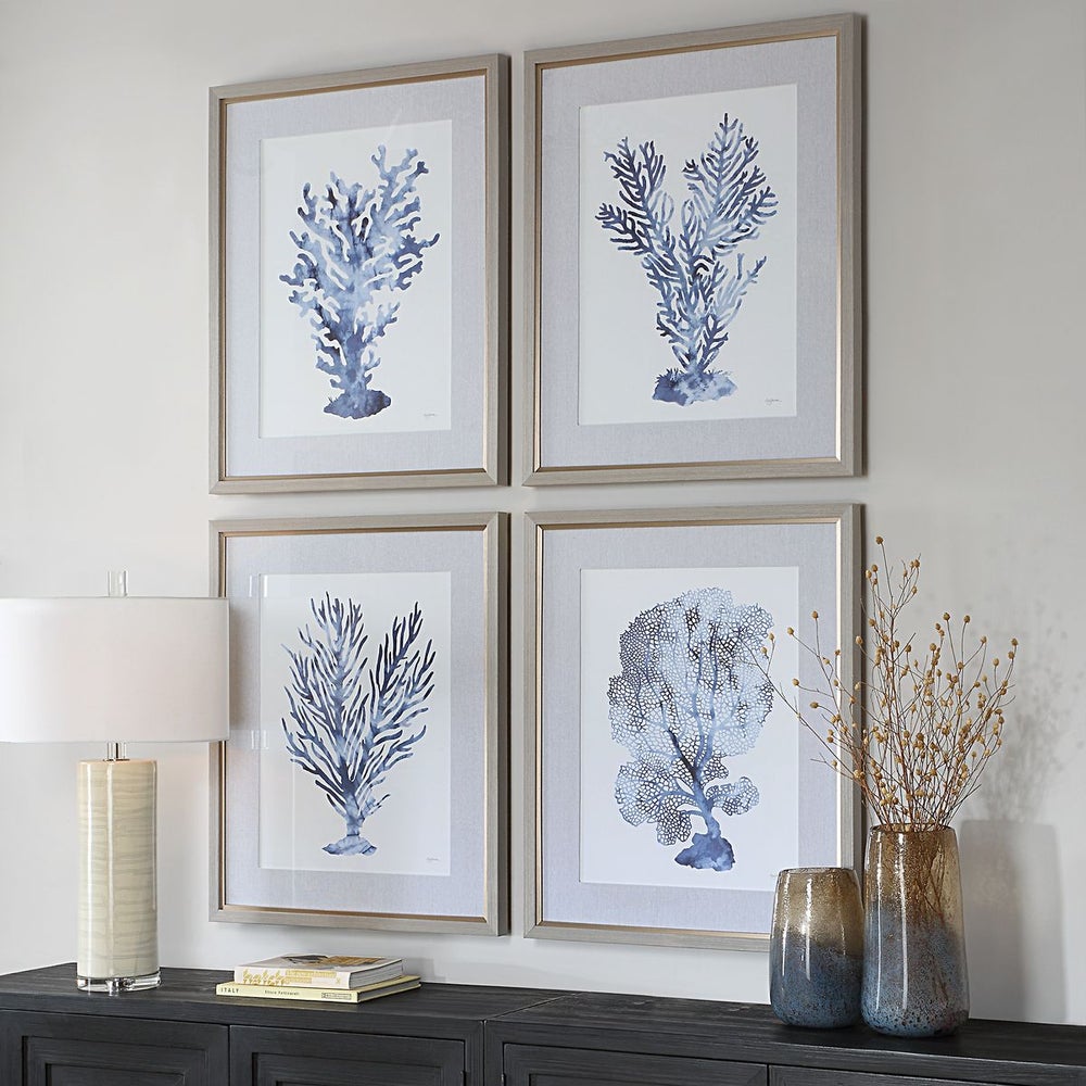 Blue Coral Wall Art