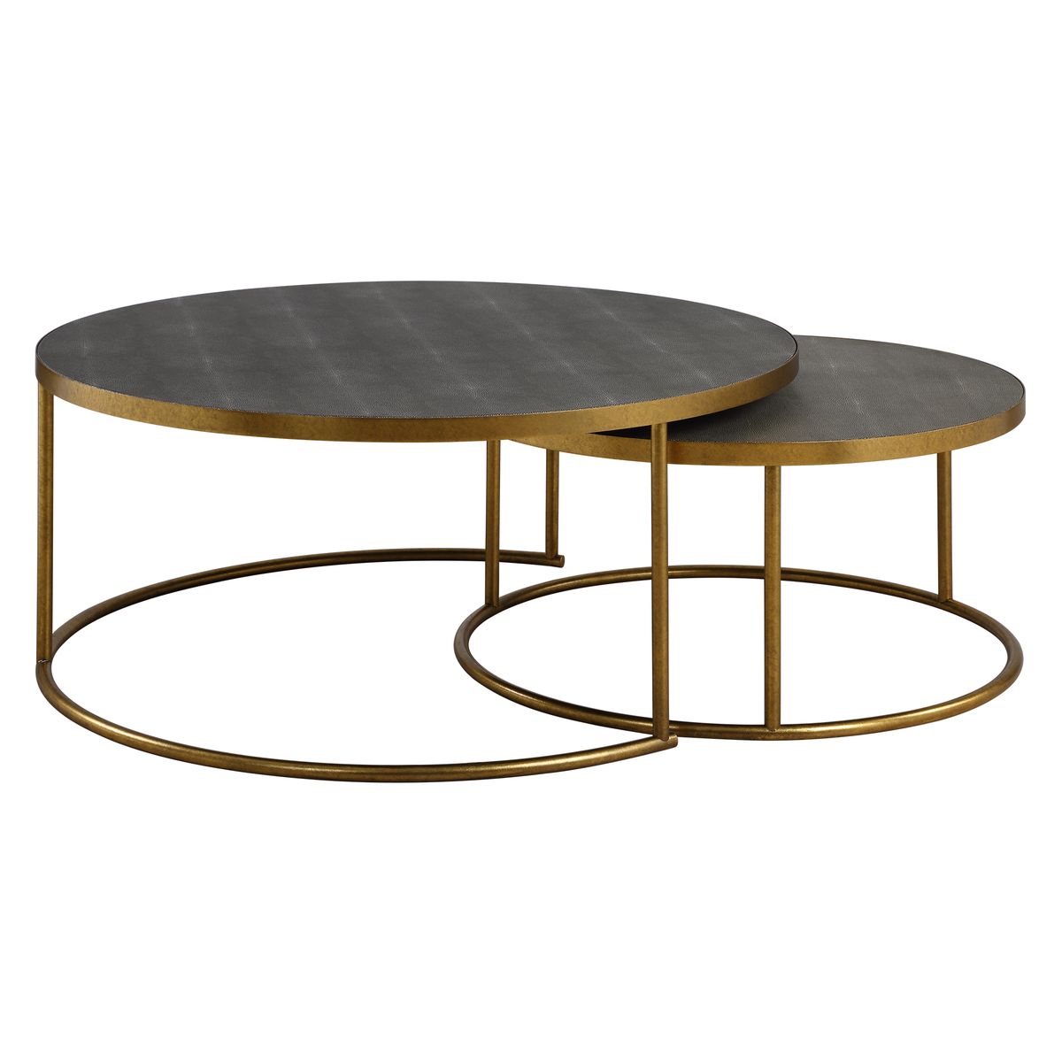 Dark Gray Coffee Table — Nesting, Set of 2