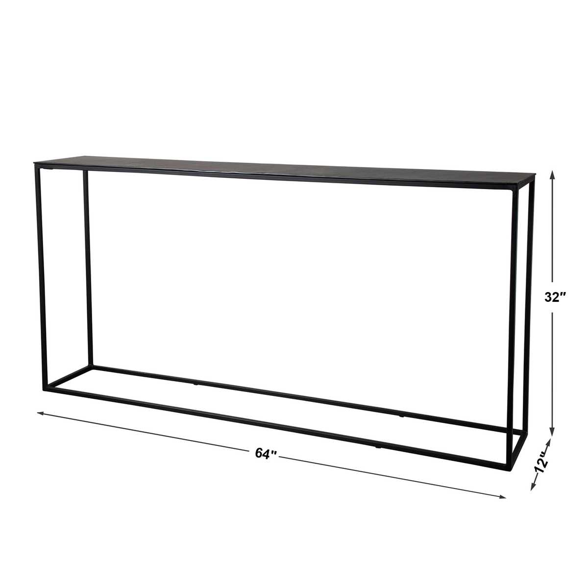 Industrial console table.