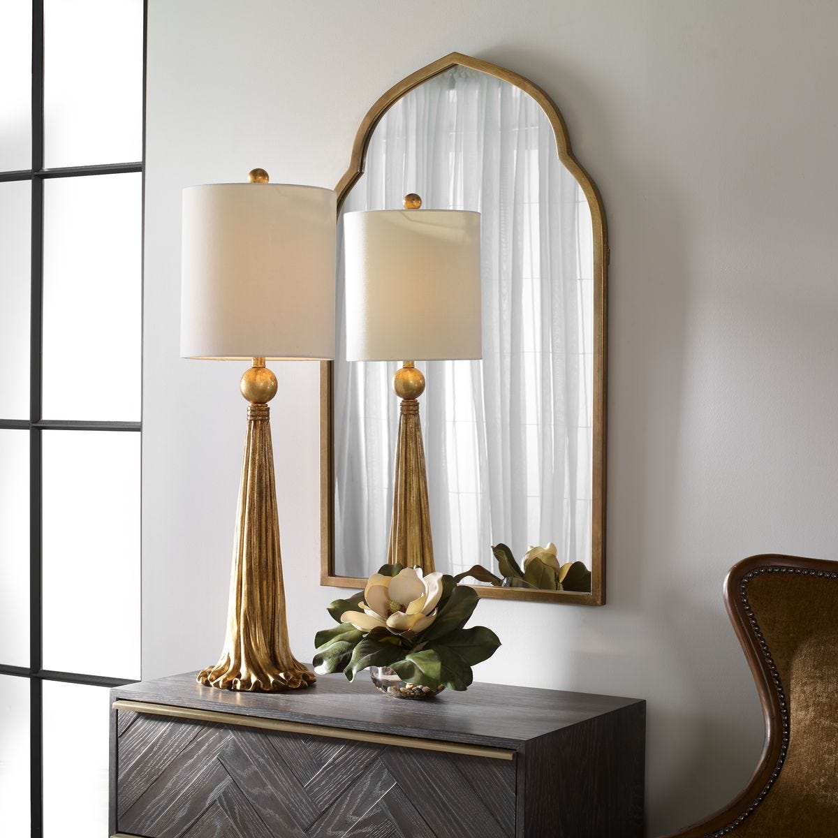 Morrocan Mirror - Gold