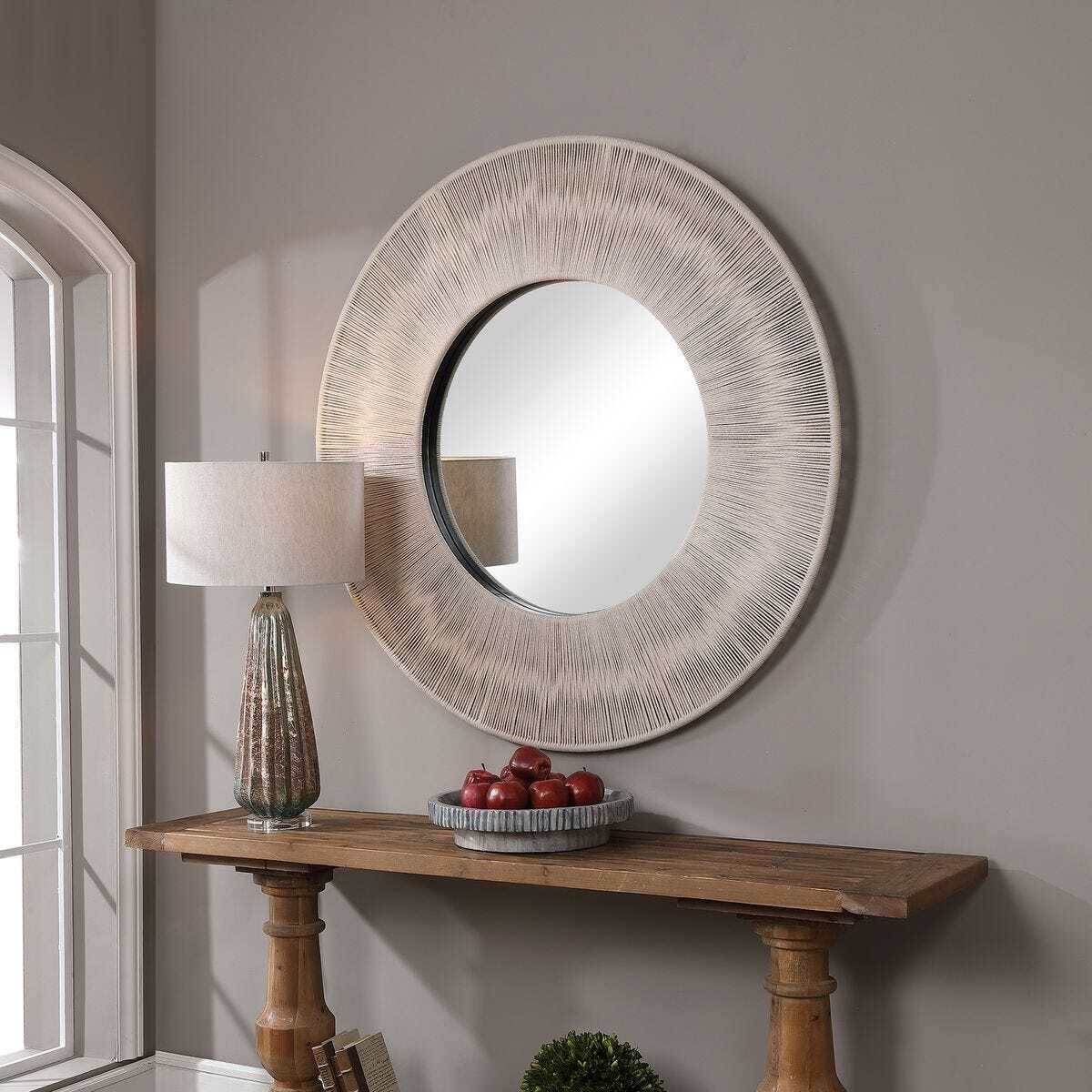 Large Round Coastal Mirror