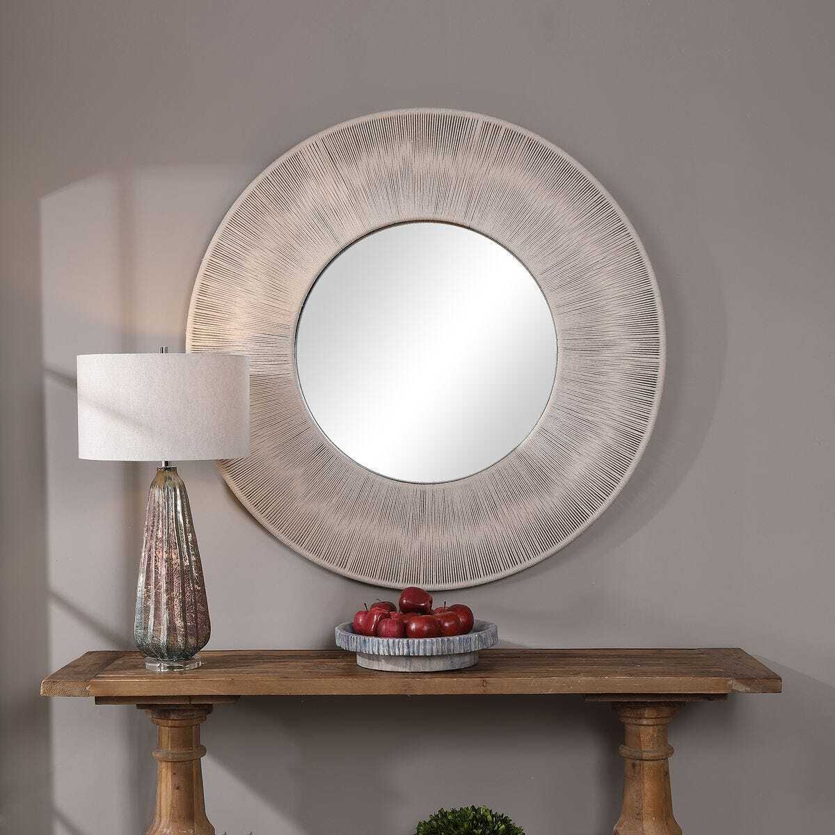 Large Round Coastal Mirror