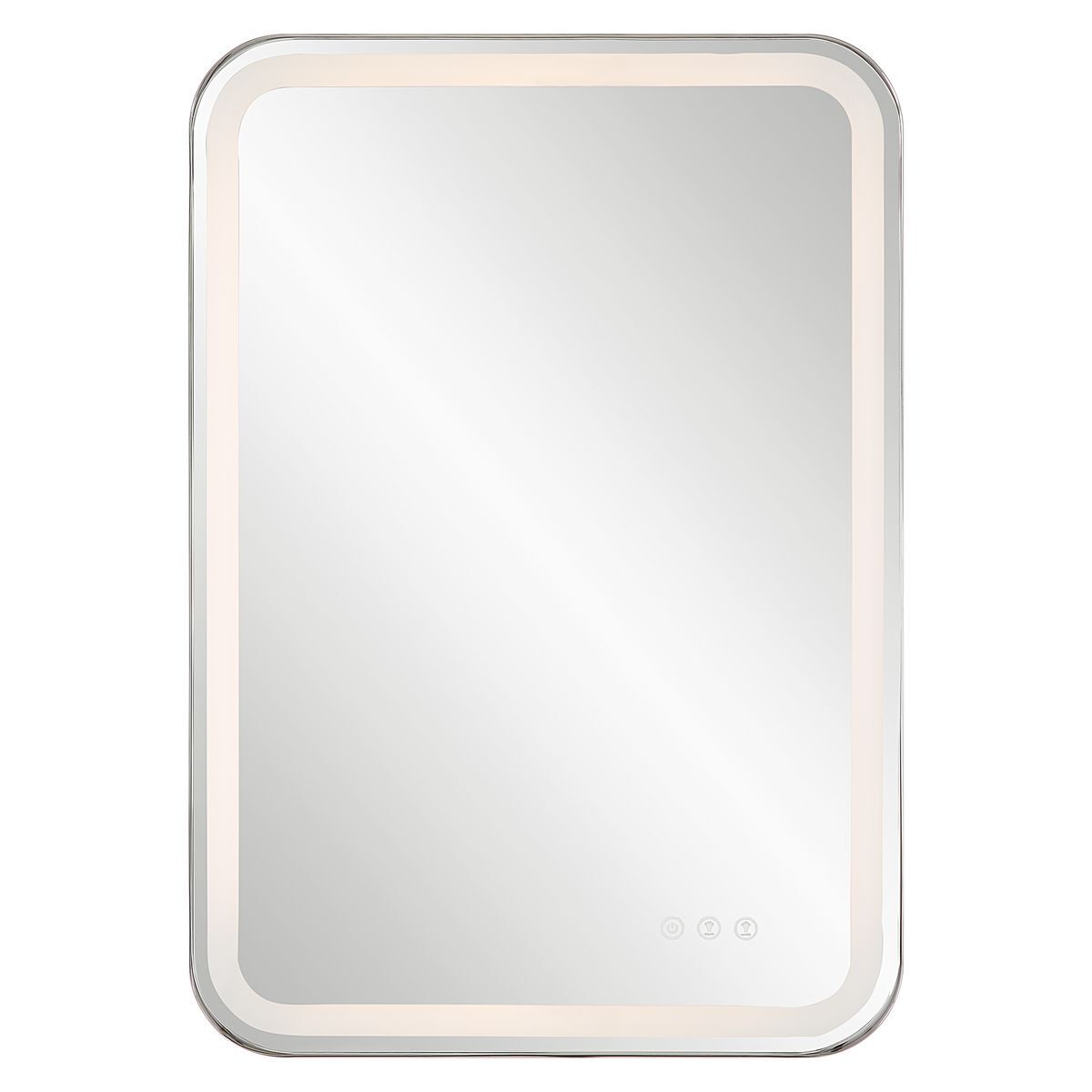 Light up front face of mirror.