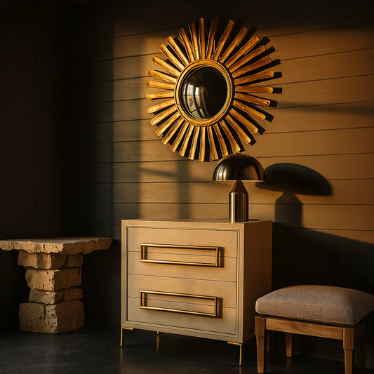 Light oak dresser.