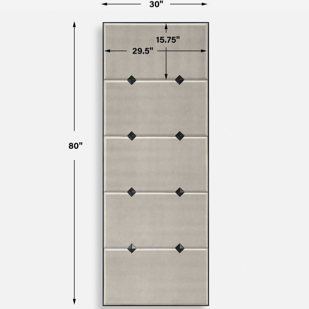 Dimensions of a rectangular object with measurements labeled