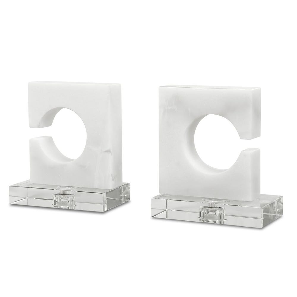 Marble Bookends.