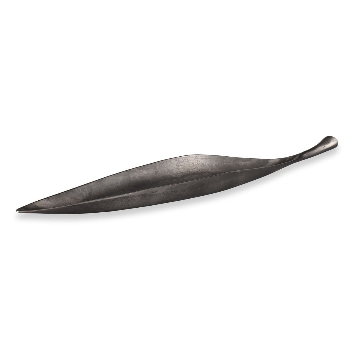 Decorative leaf-shaped object on a white background