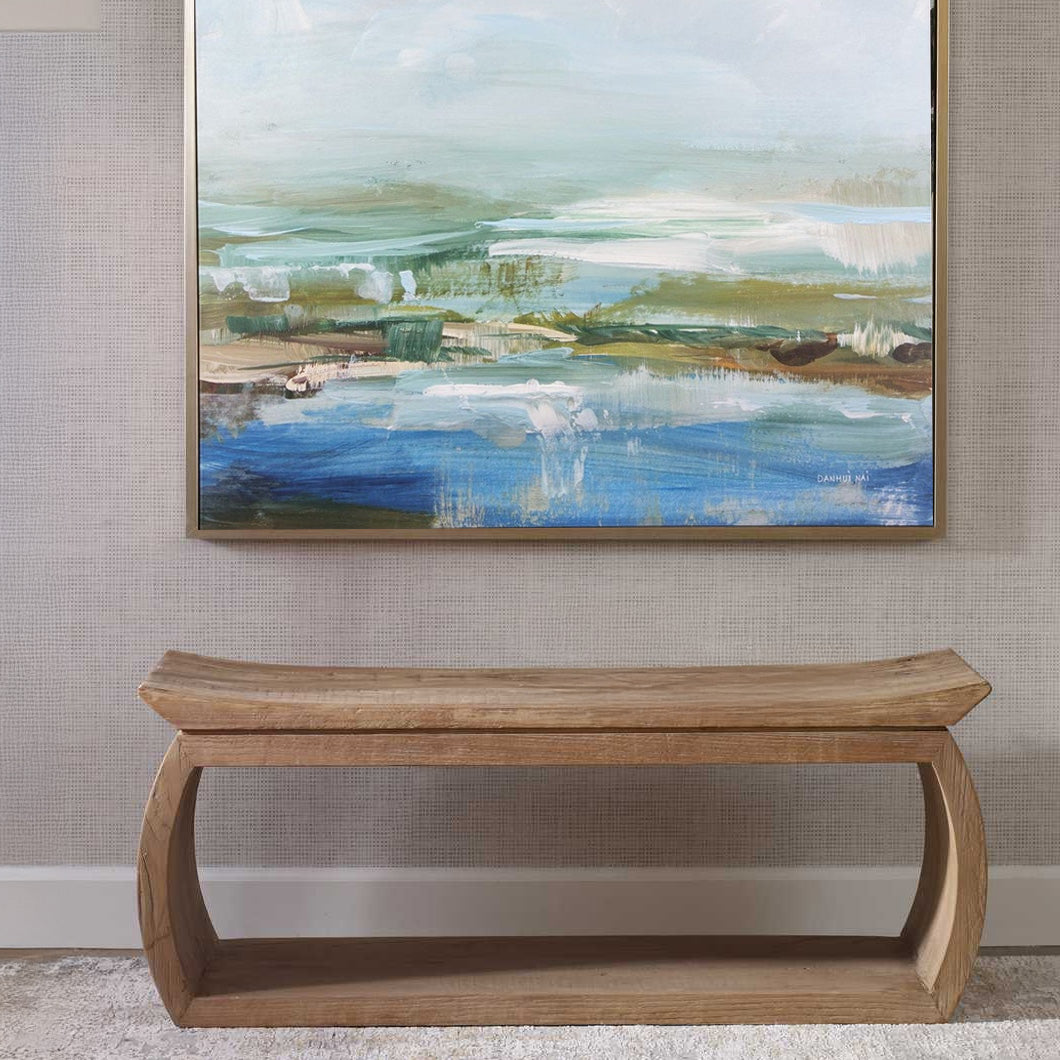 Wooden Modern Entry Bench