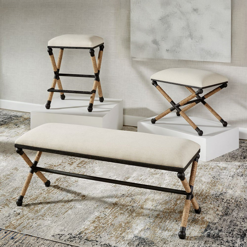 Nautical Ottoman