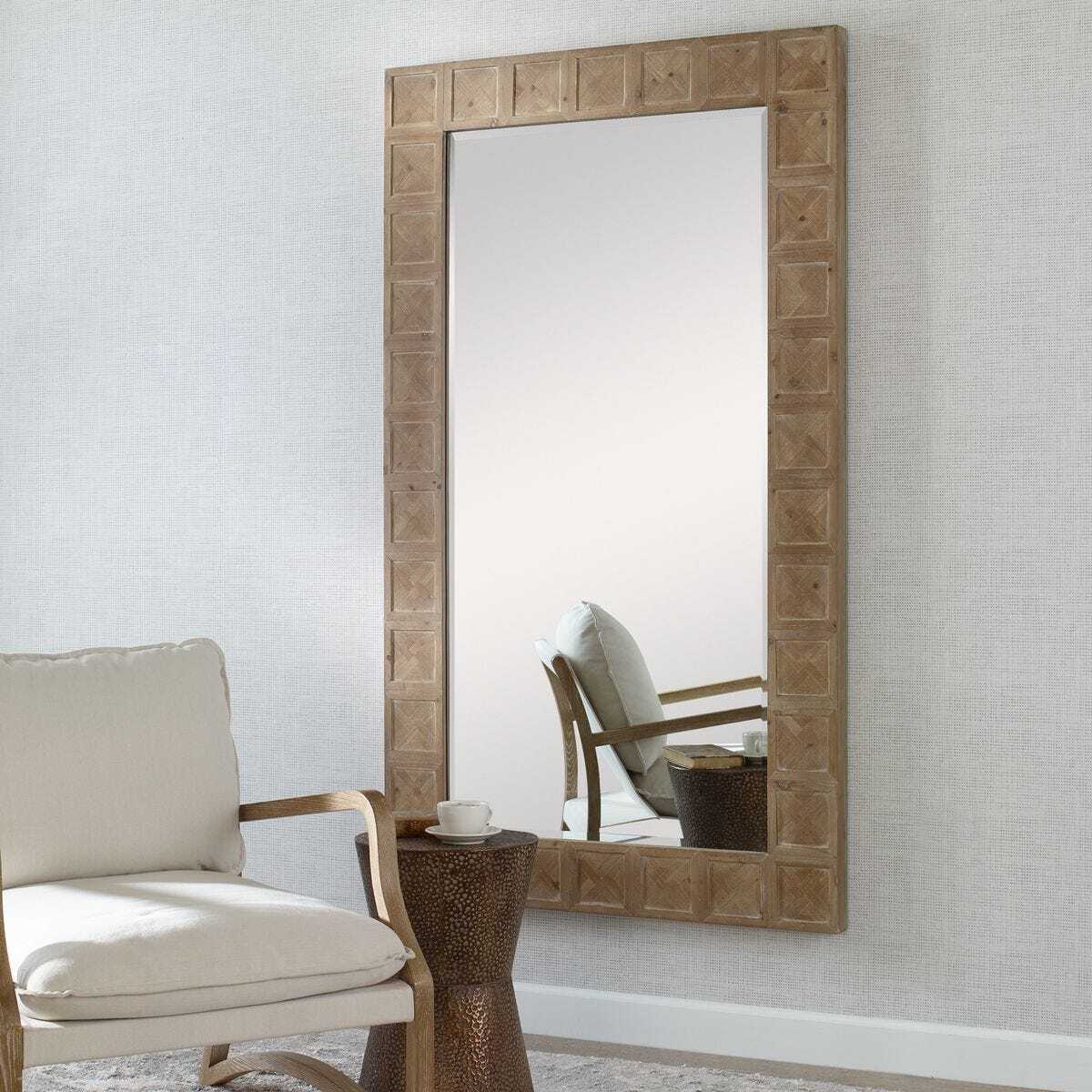 Oversized Rustic Mirror