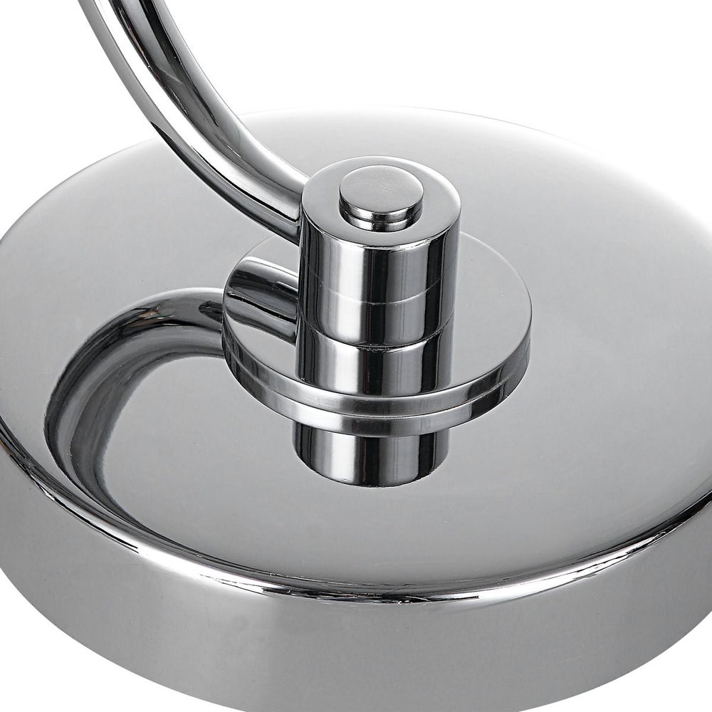 Polished Nickel Accent Table