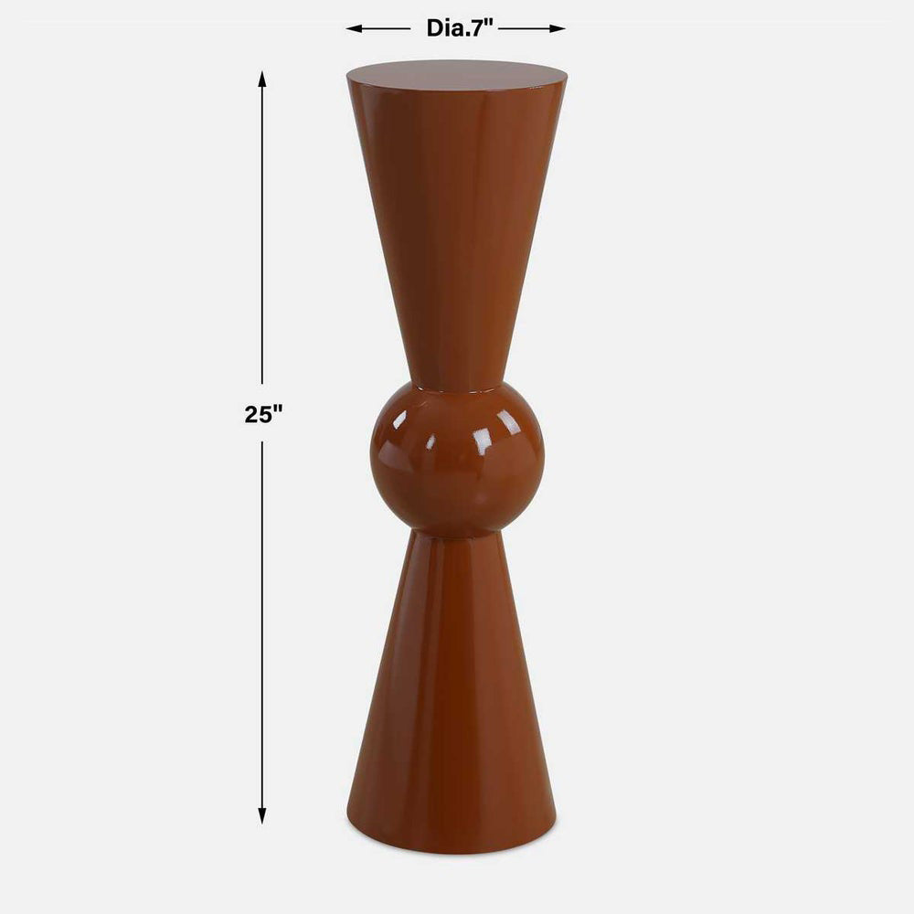 Details for Terra Cotta side table.