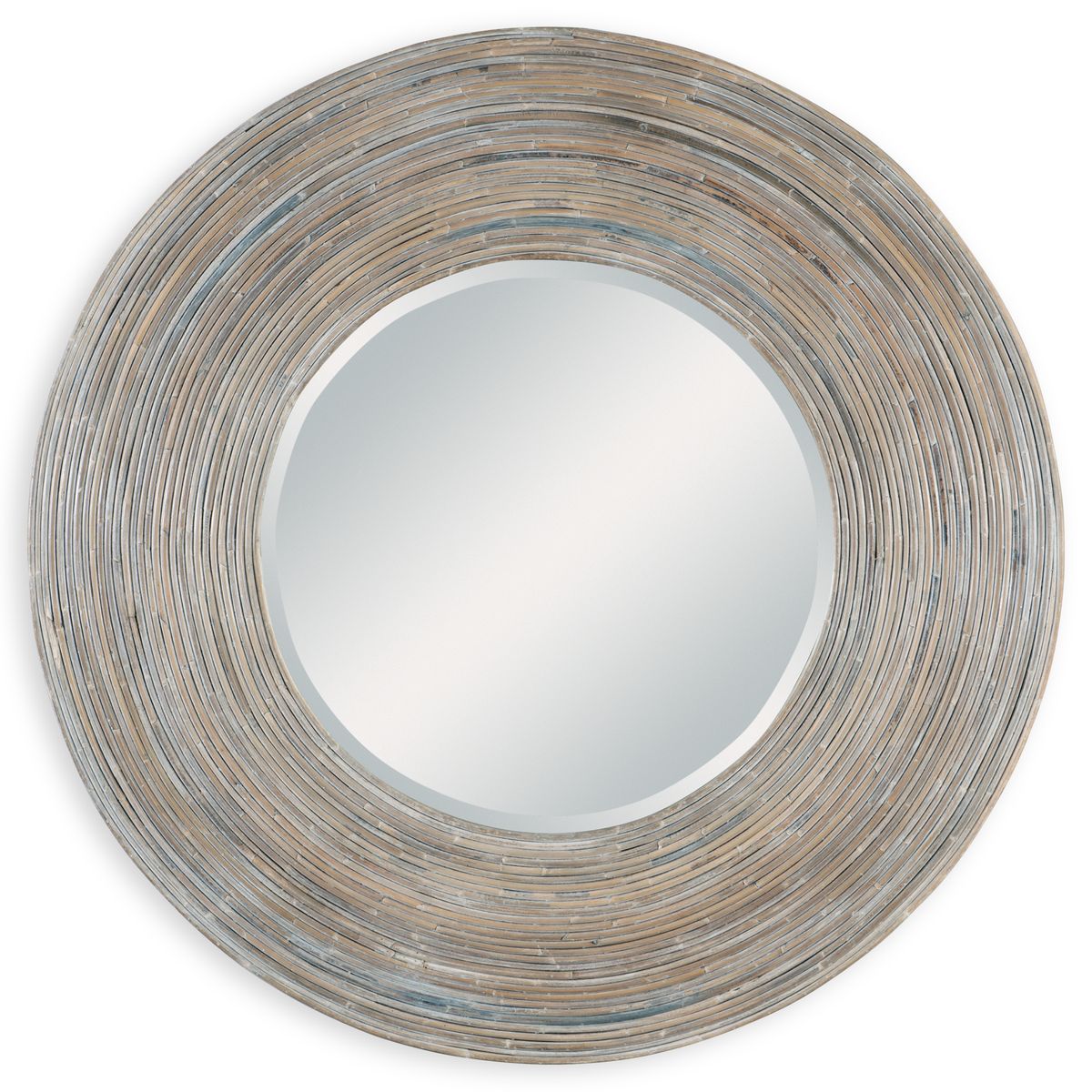Rattan Farmhouse Circular Mirror.