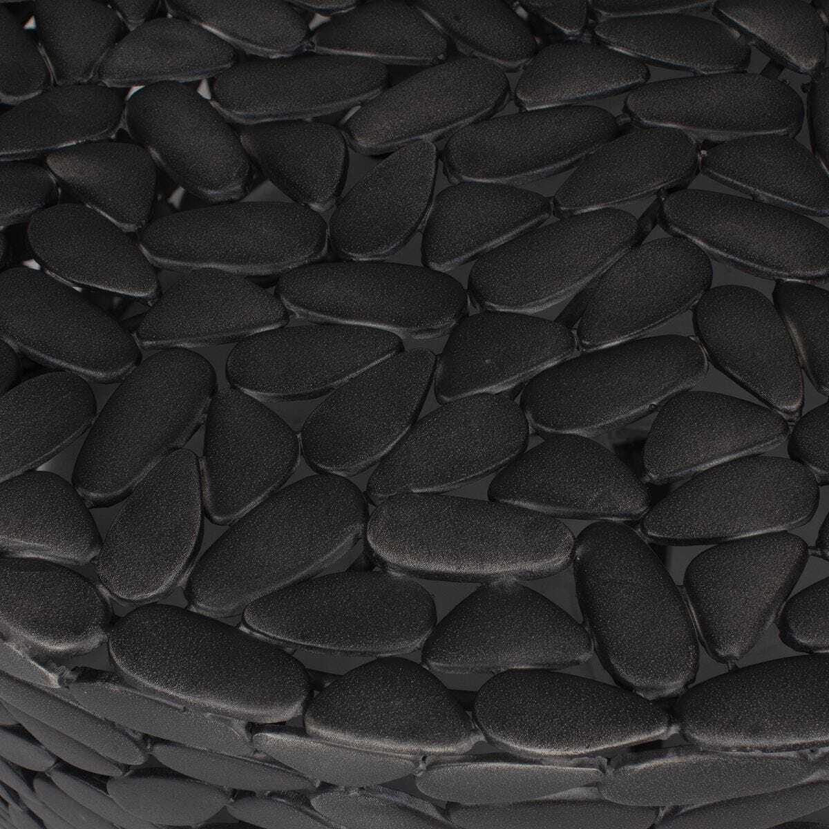Close-up of black woven material