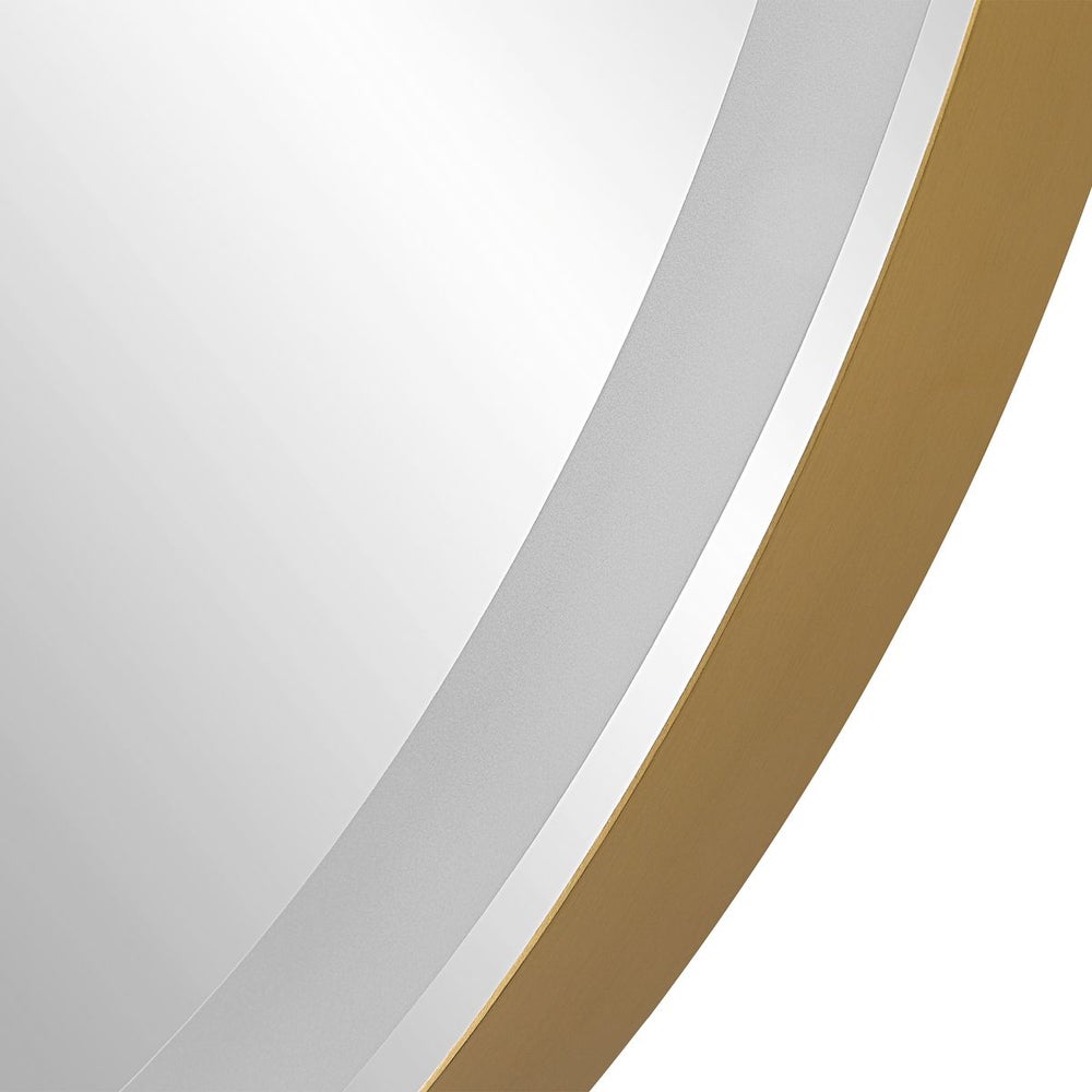 Gold rounded frame.
