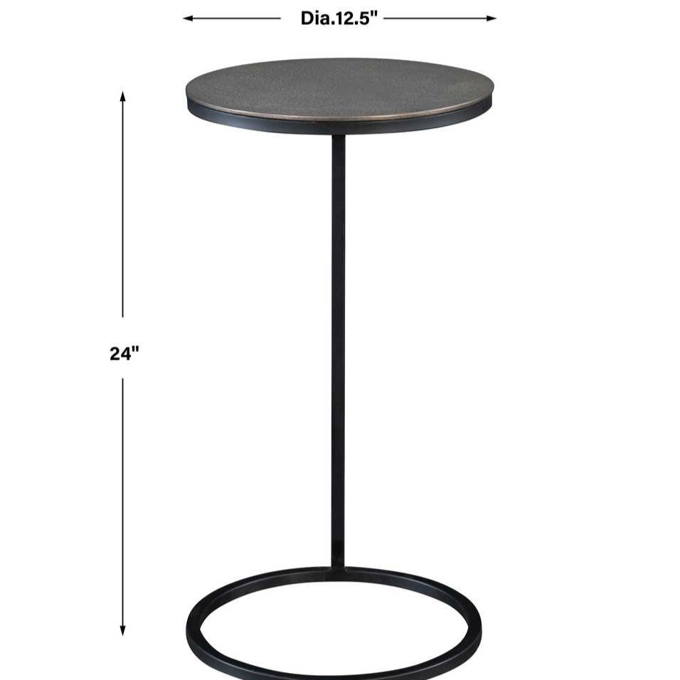 Round Metal Accent Table