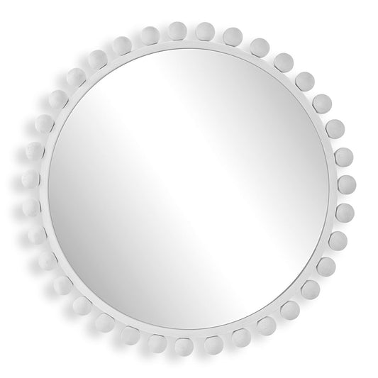 White Beaded Mirror.