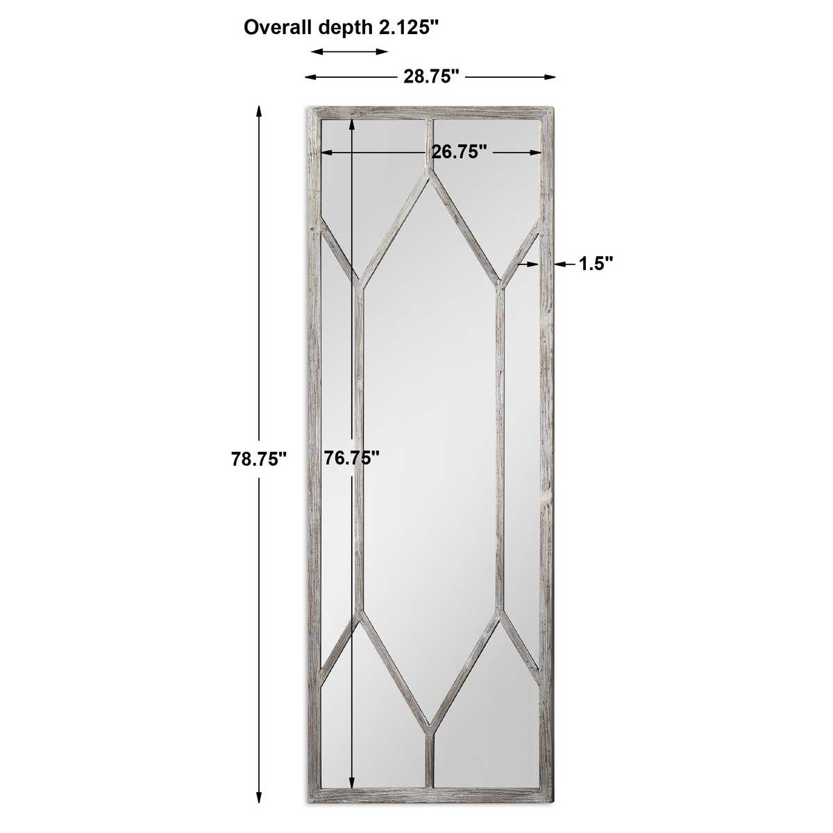 Silver Floor Mirror