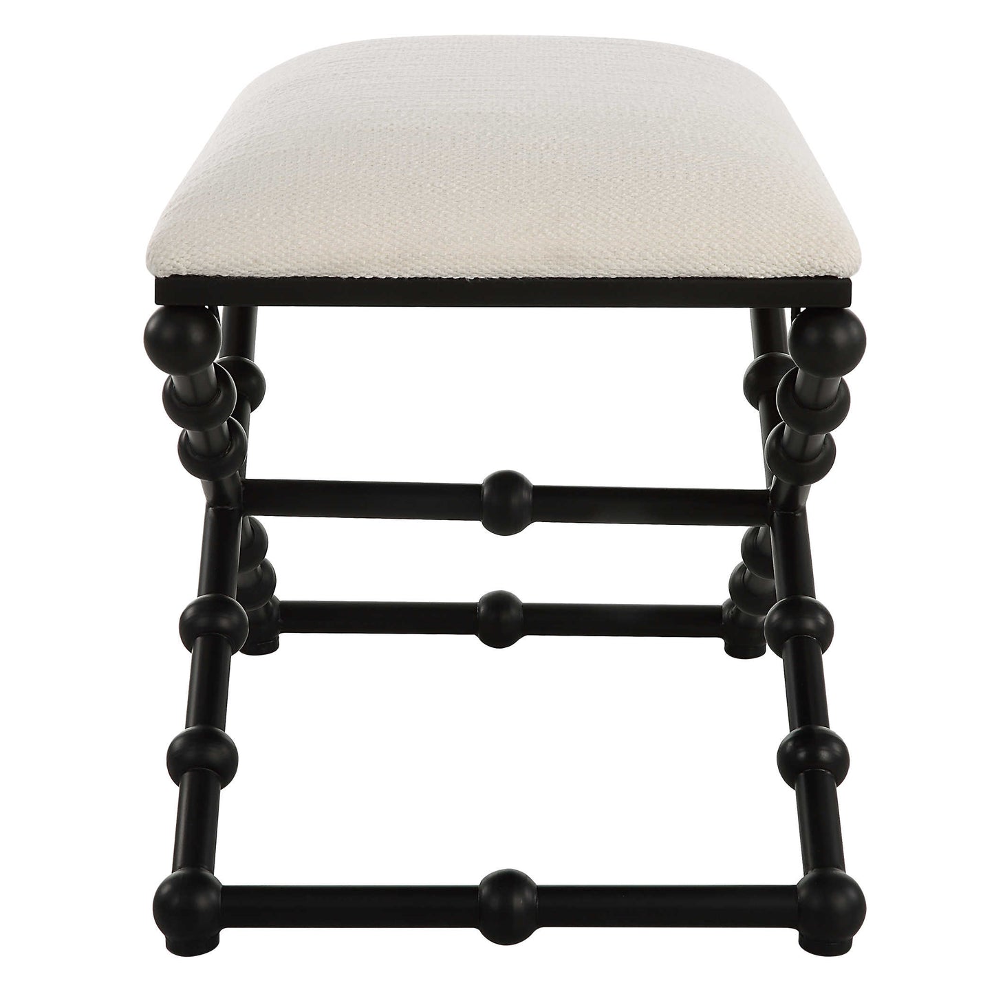 Side Metal Stool Ottoman.