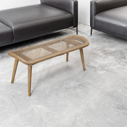 Curved Wooden Bench
