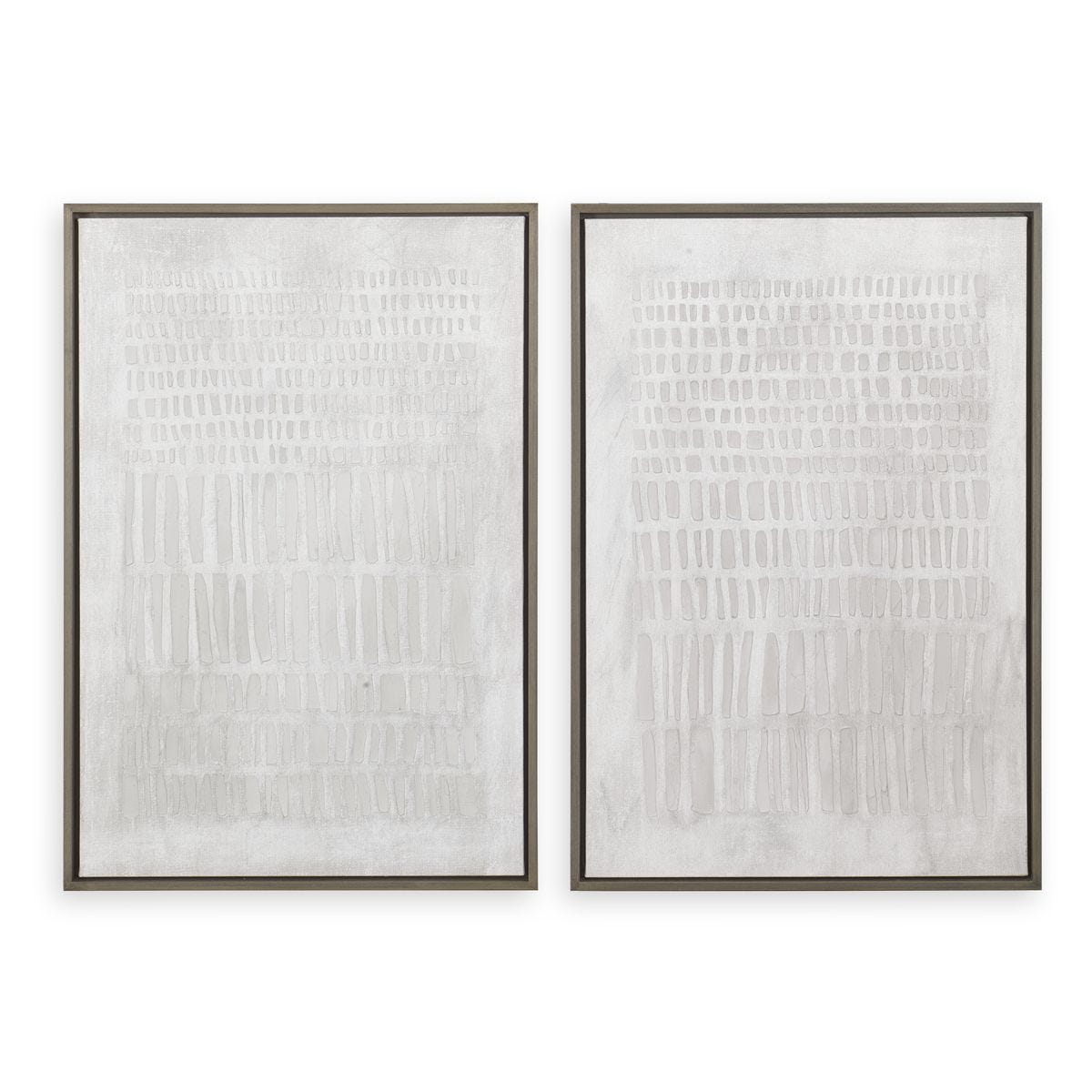 Neutral Wall Art, Set of 2, 26" X 38" Framed Canvas