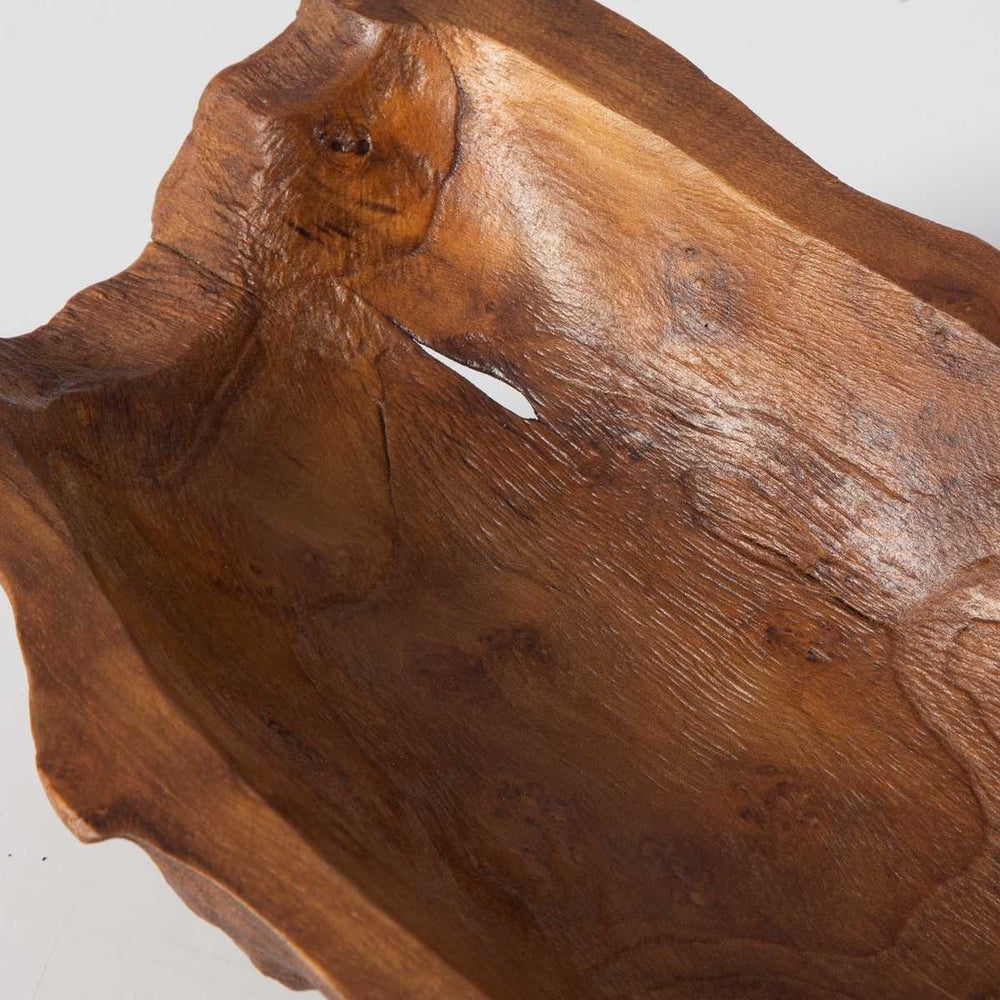 Teak bowl.