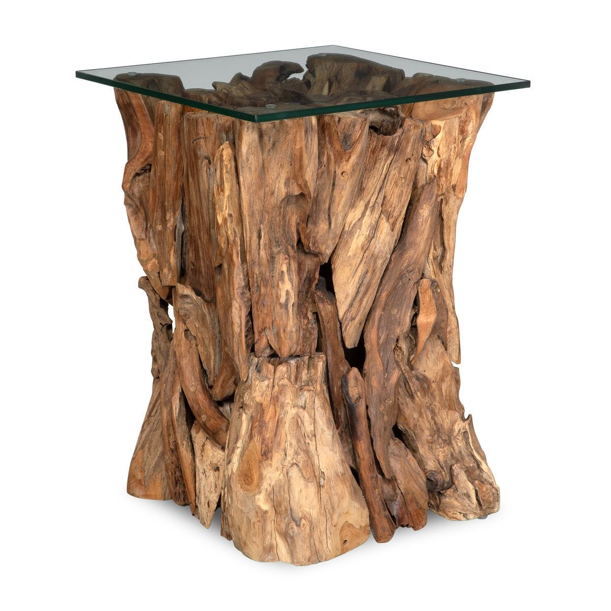 Teak end table.