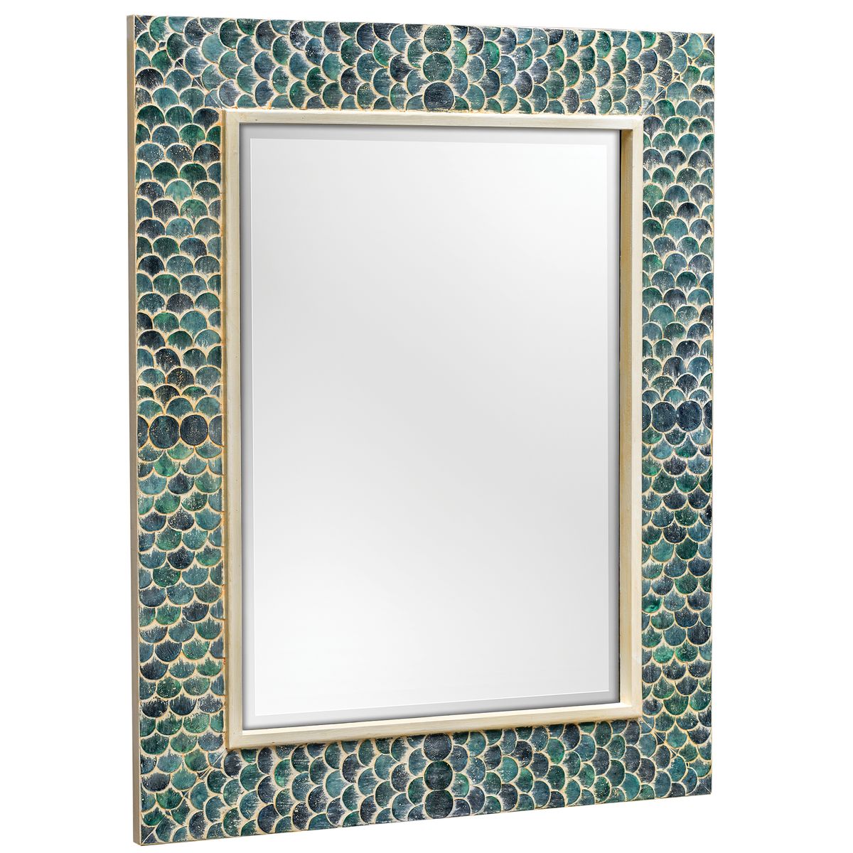 Teal Wall Mirror.