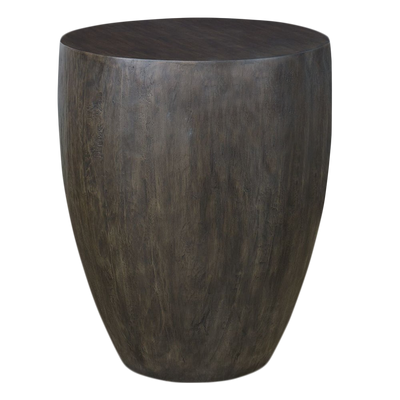 Transparent Mango Wood Drum Table