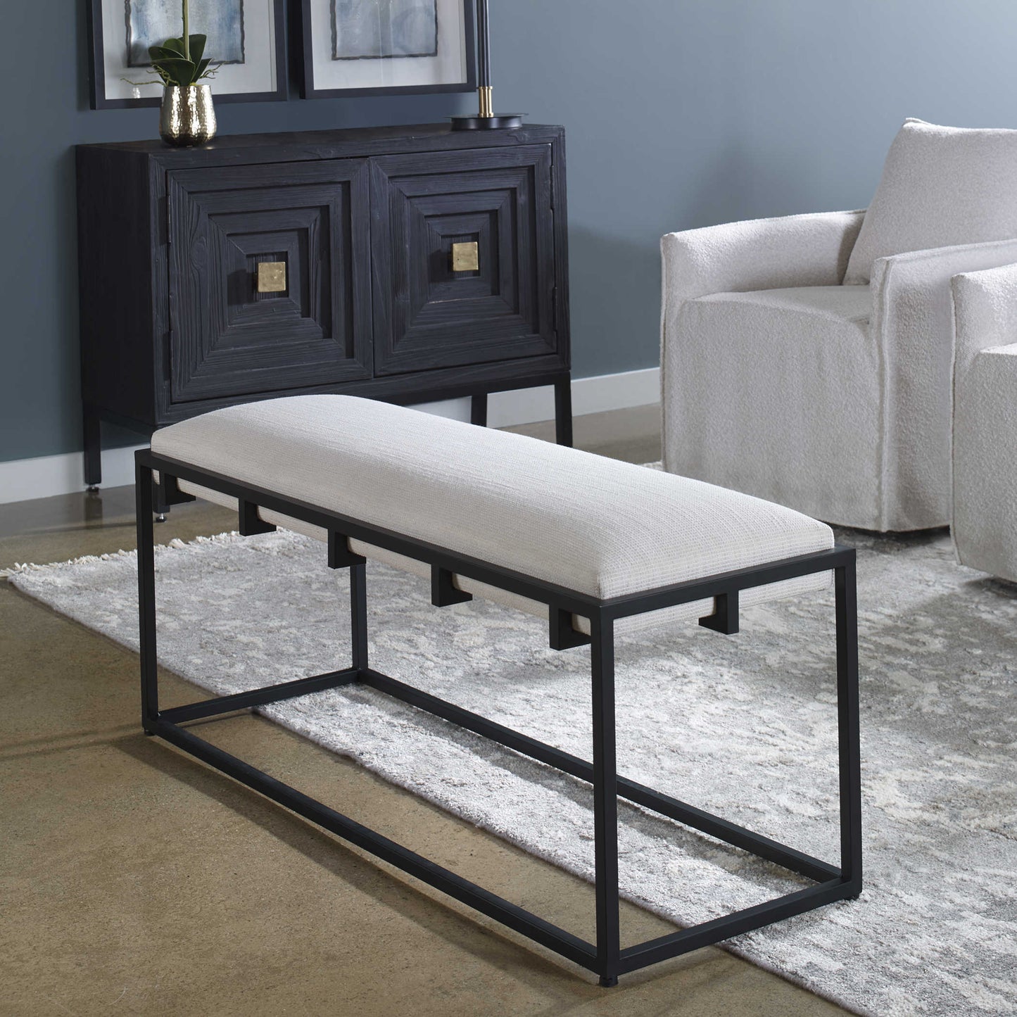Upholstered Entryway Bench.