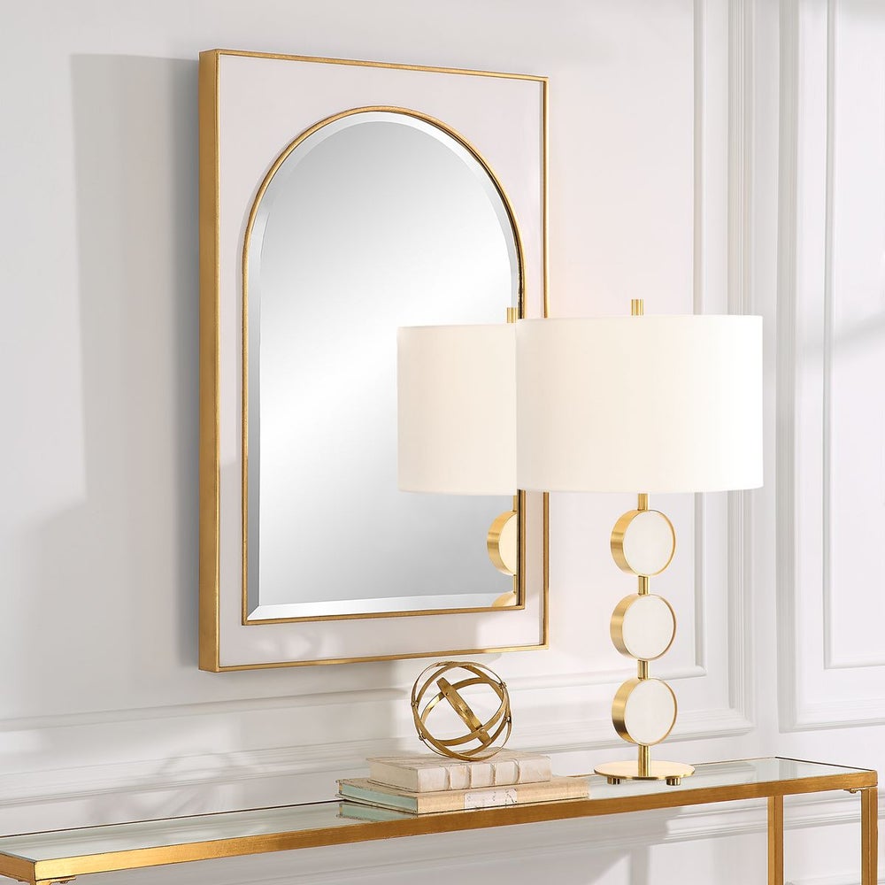 White and Gold Mirror