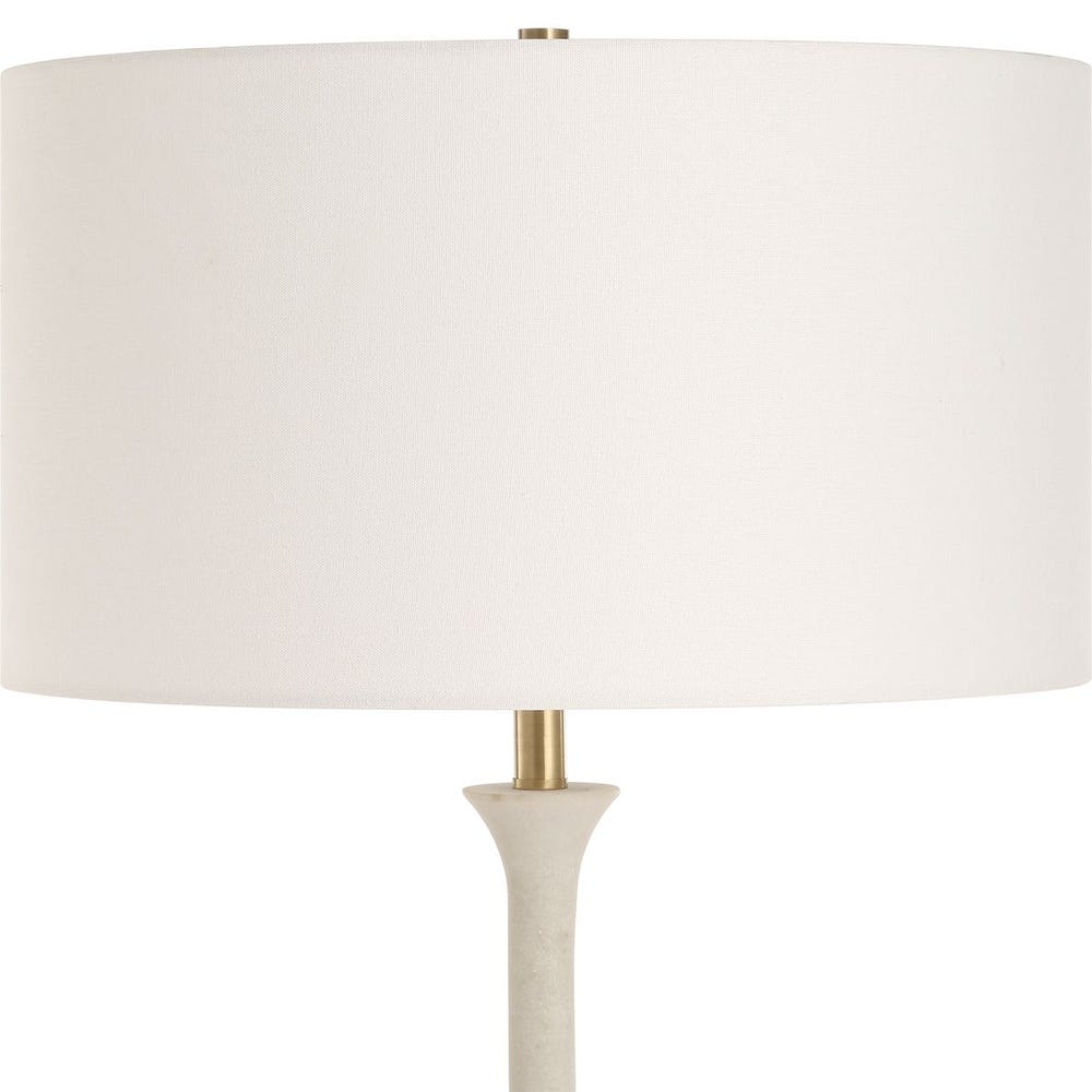 White Coastal Floor Lamp Shade