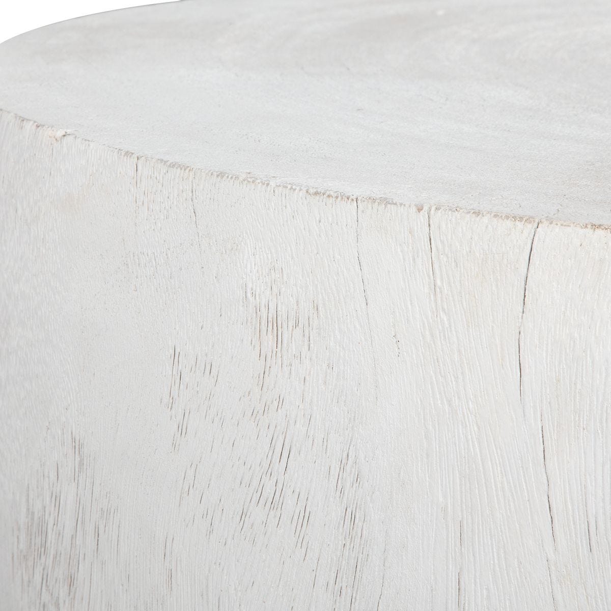 White wood coffee table.