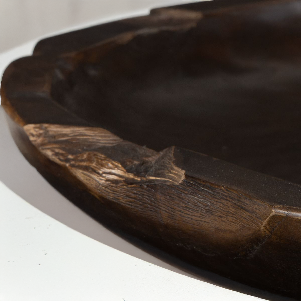 Coastal Tray - Round, Teak, 30 Inches