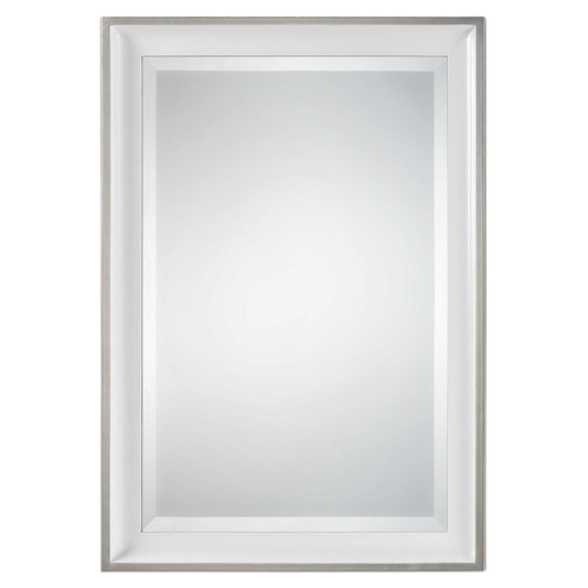 Silver Mirror for Powder Room.