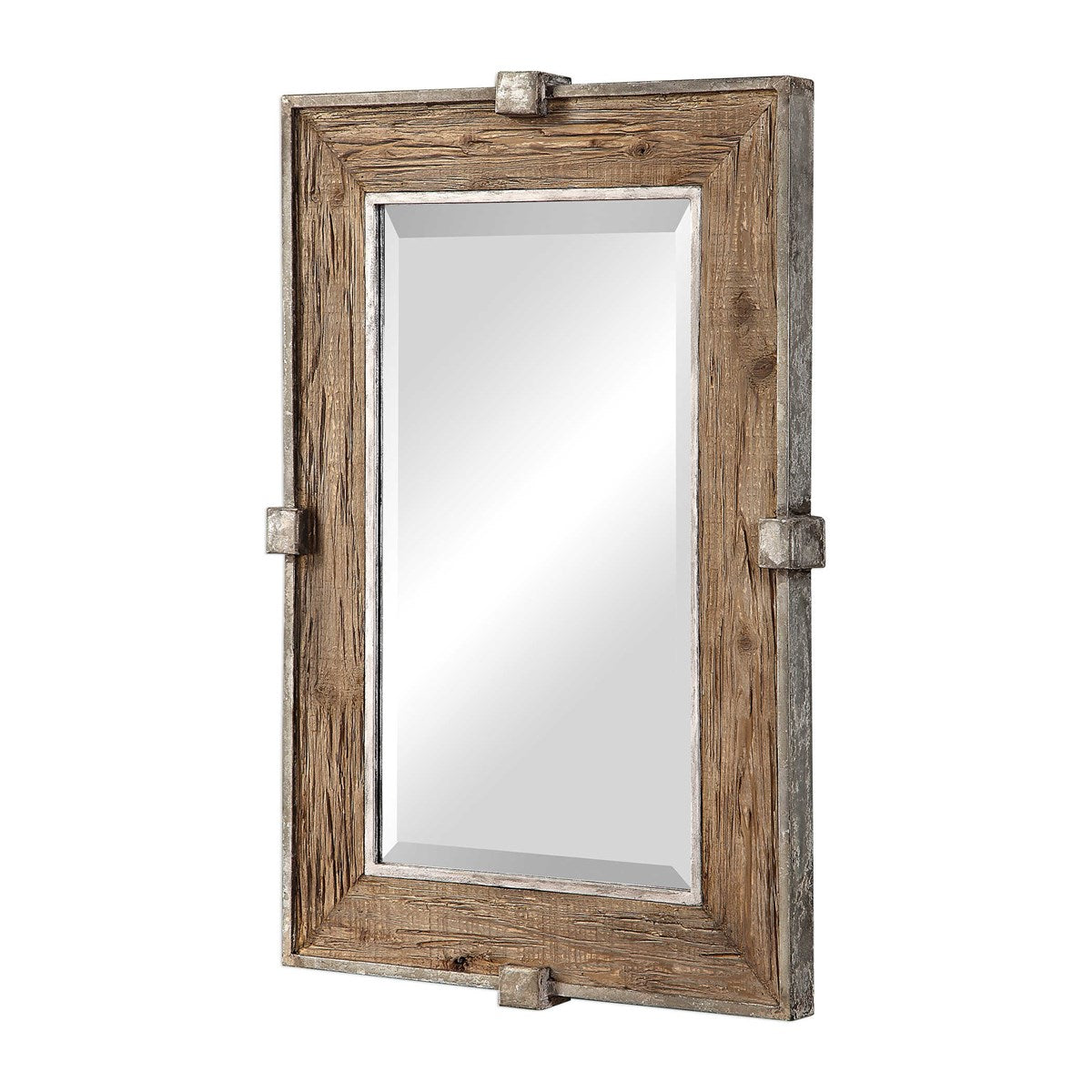 Rustic wood mirror