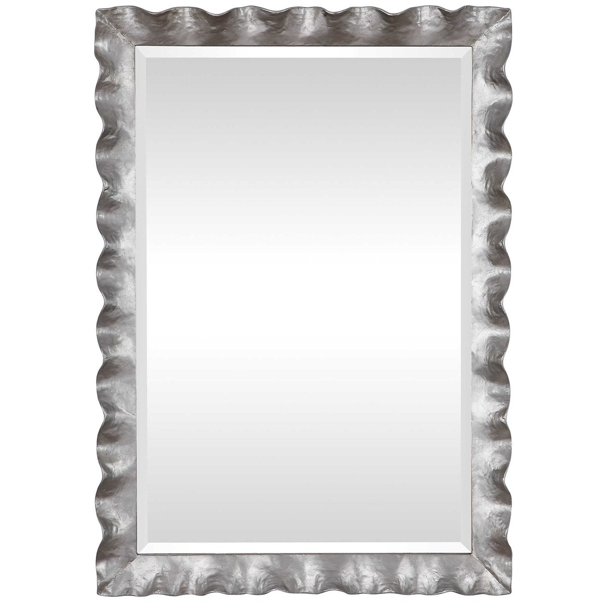 Silver Scalloped Mirror